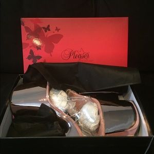 Pleaser Size 11 Rose Gold Chrome 8”